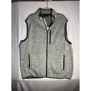 Men's Free Country XL Vest Full Zip Sleeveless Fleece Sweater